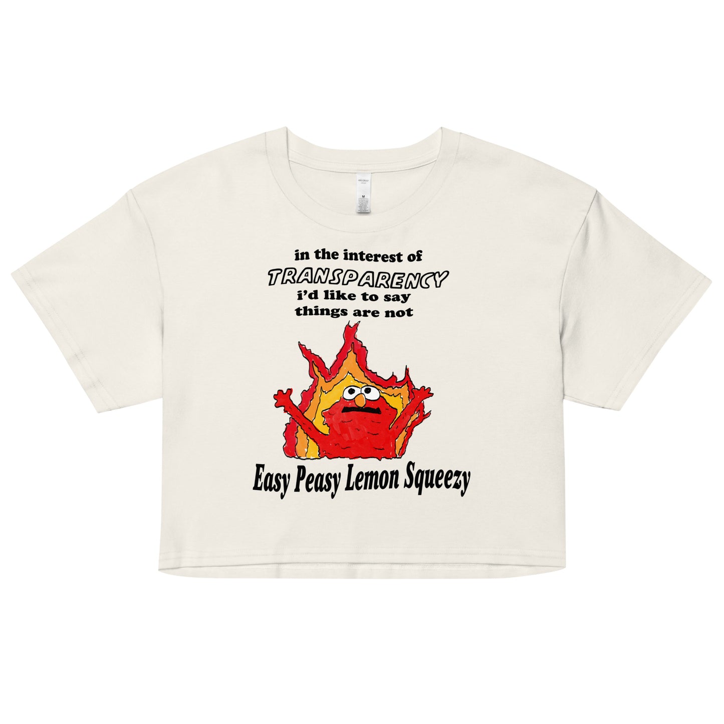 Not So Easy Peasy Women’s crop top