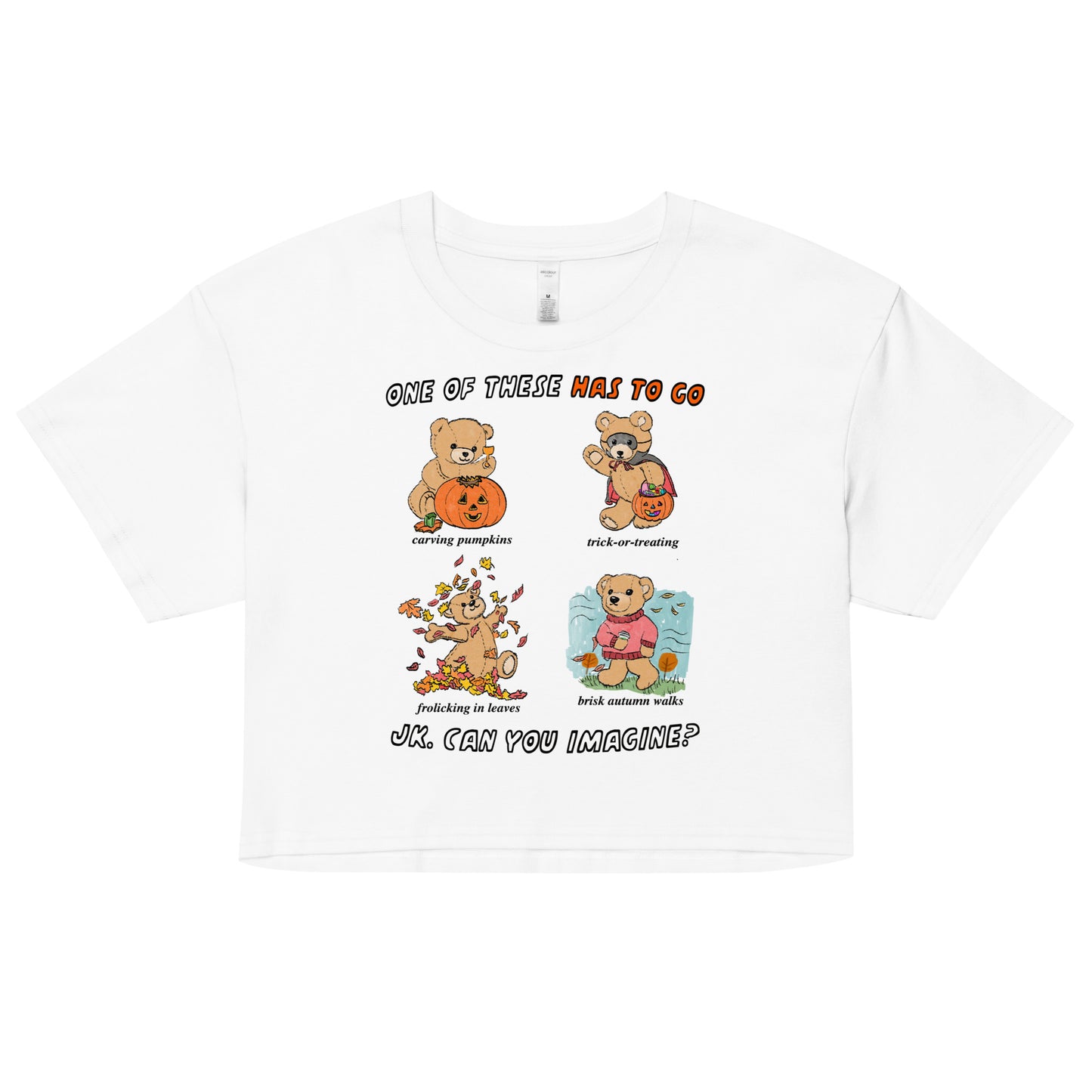 Halloween Vibes Women’s crop top