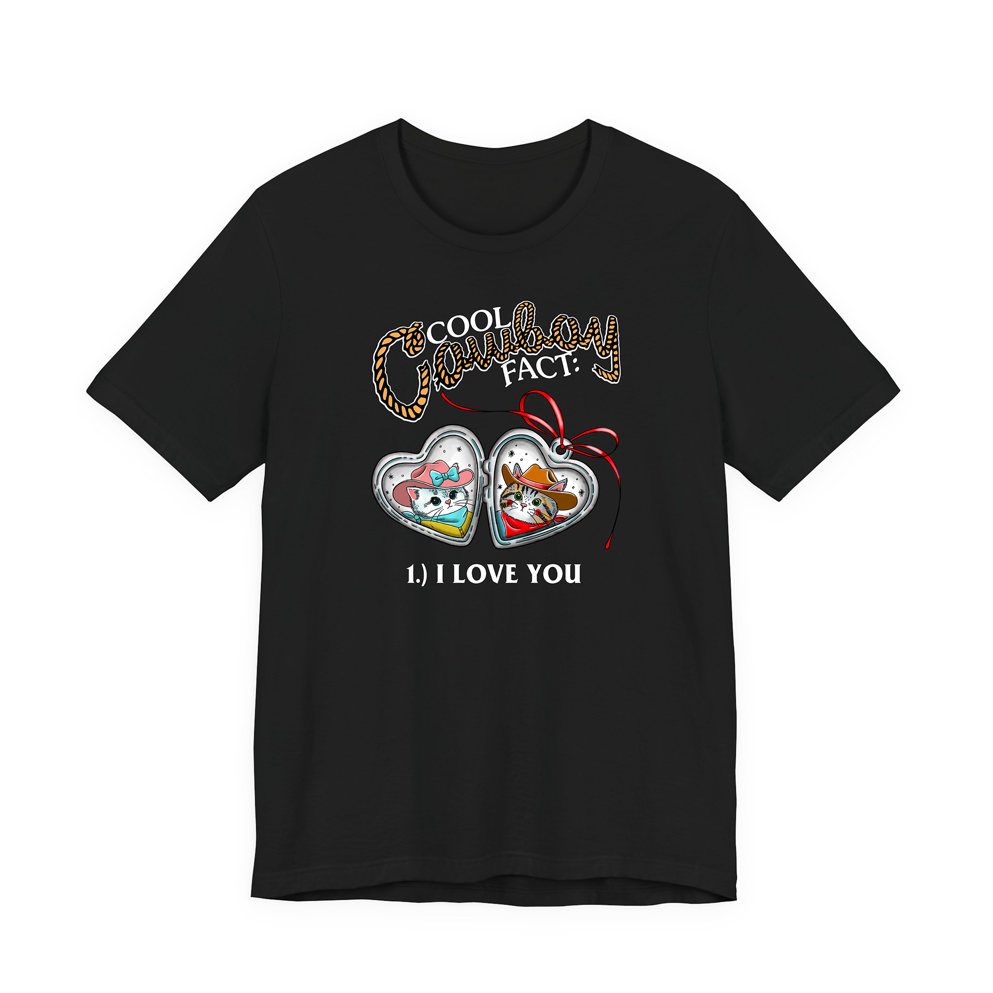 Cowboy Love Black Tee