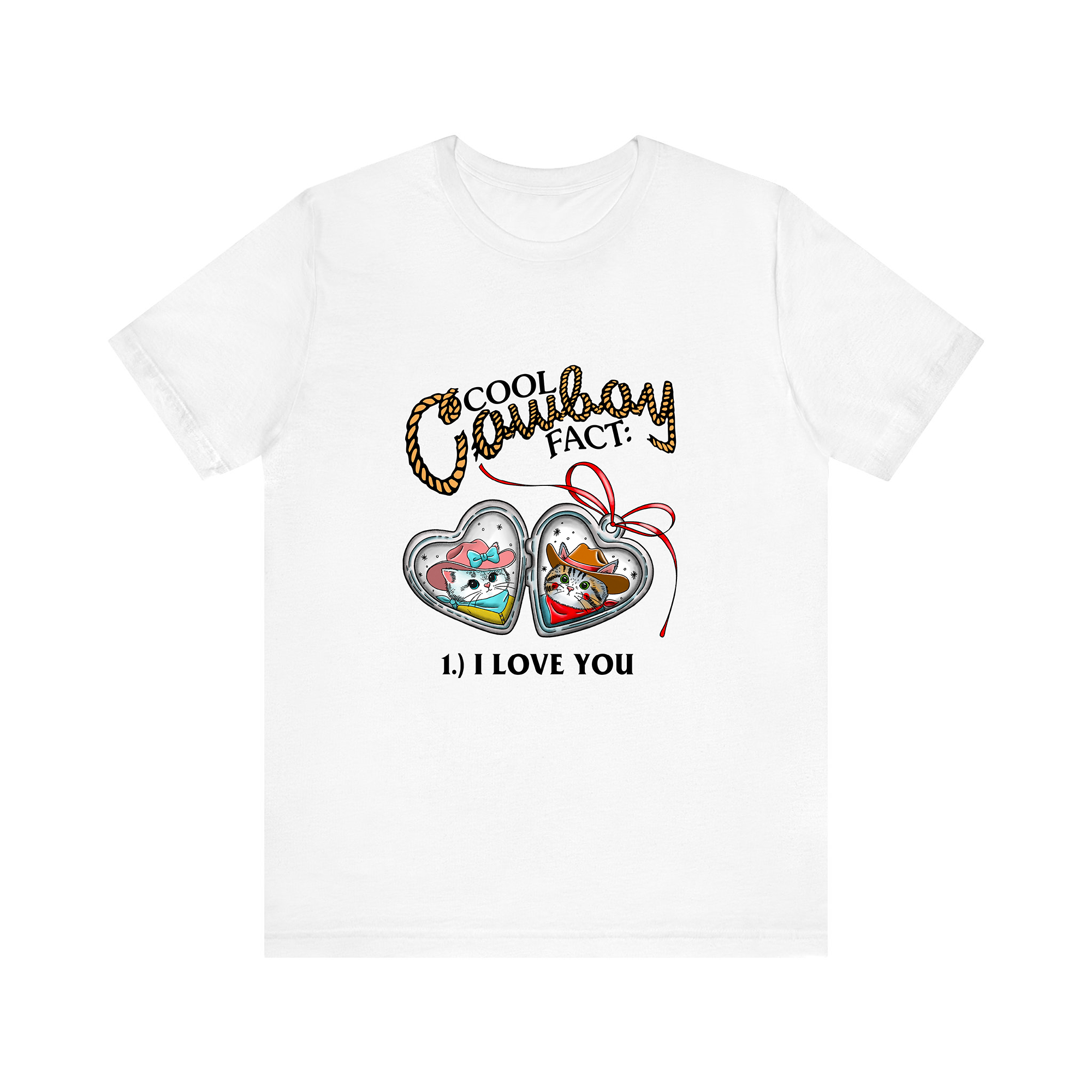 Cowboy Love White Tee