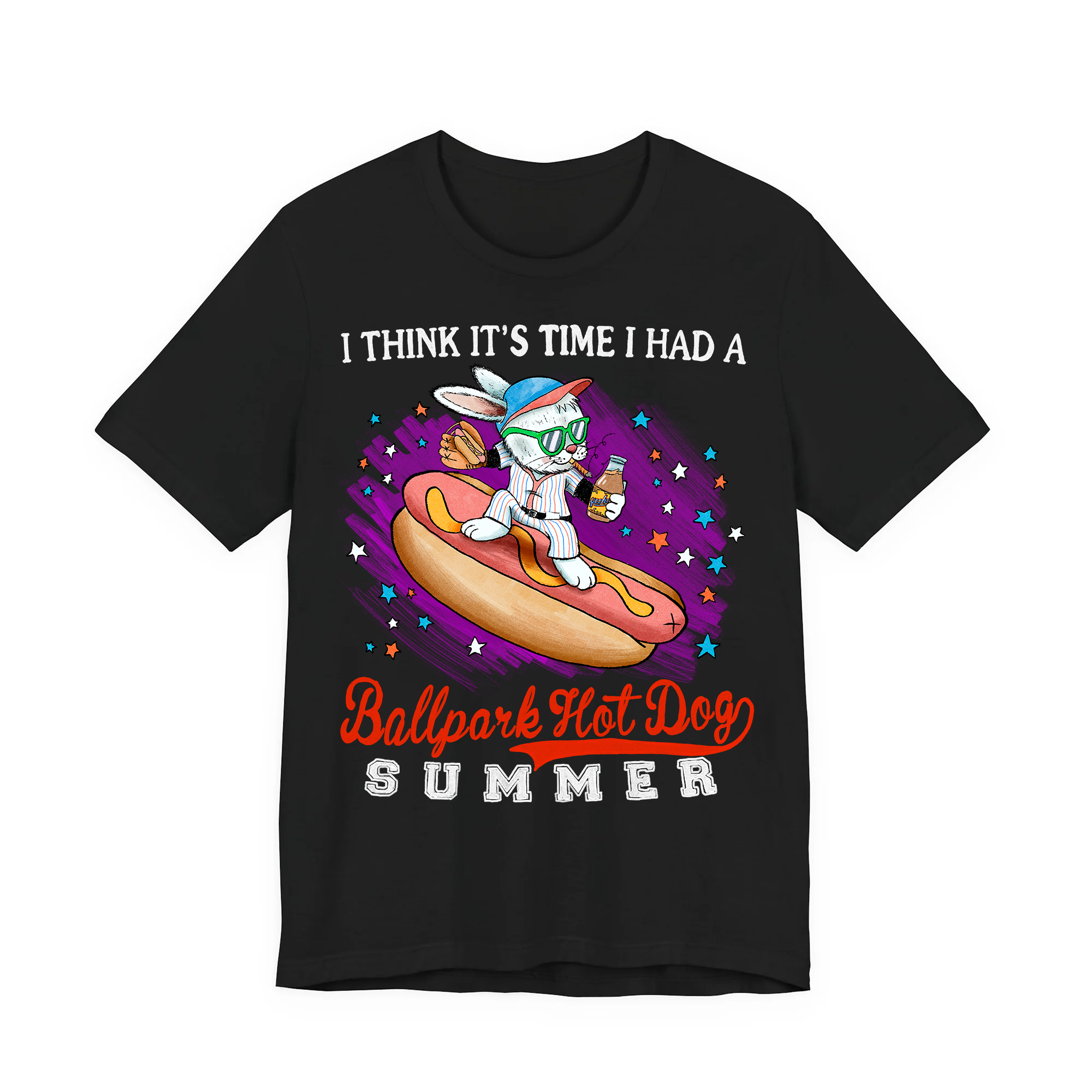 Ballpark Hot Dog Summer Tee