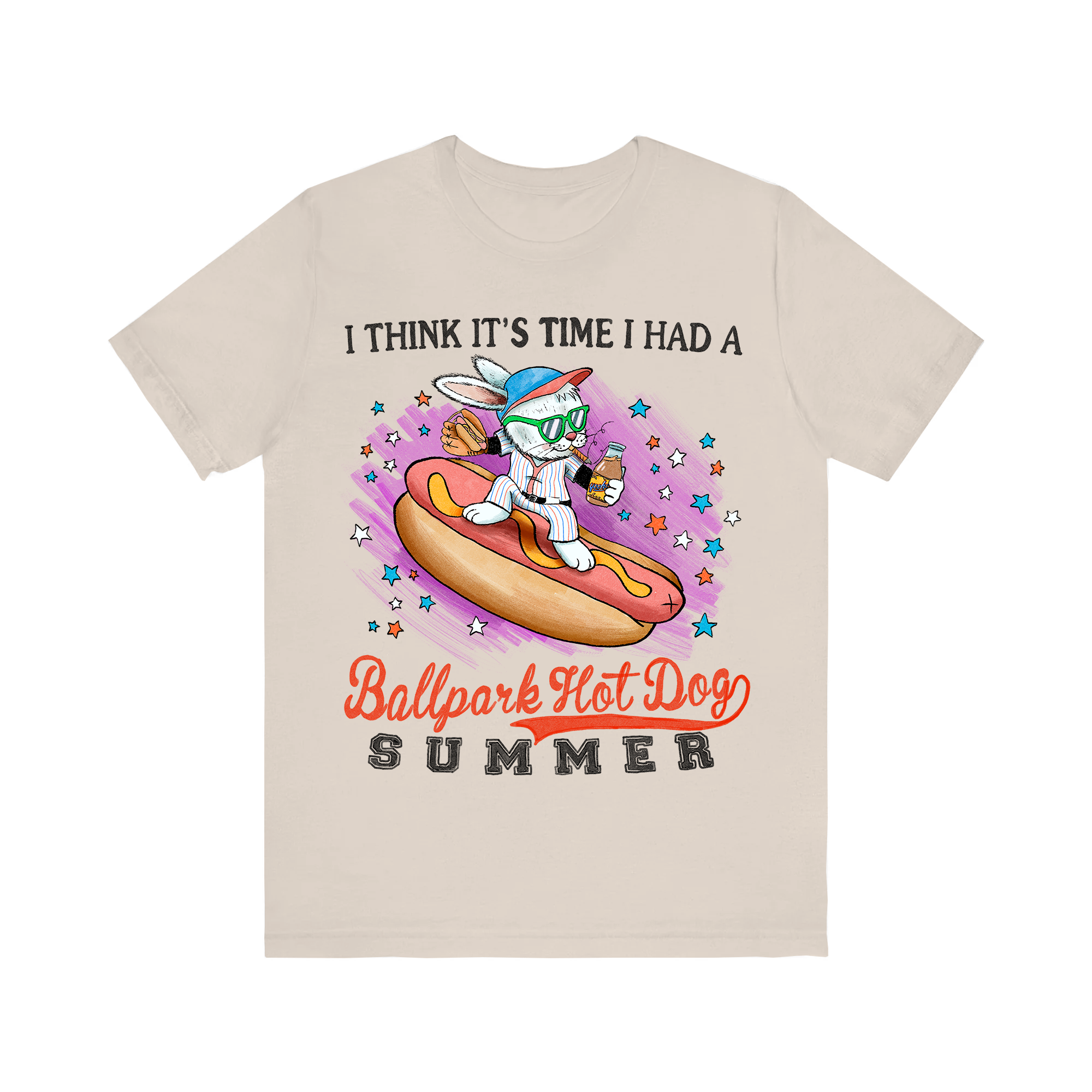 Ballpark Hot Dog Summer Tee