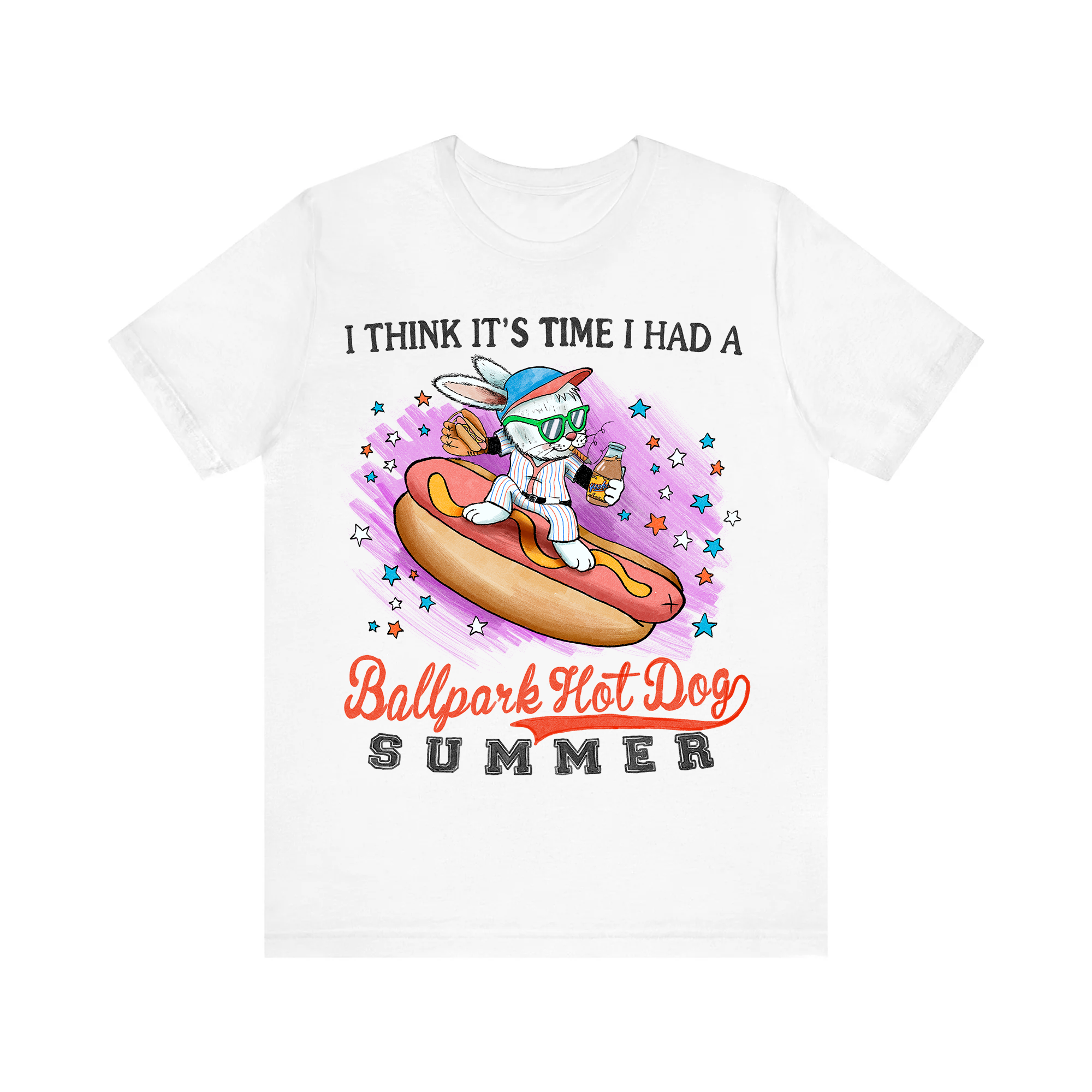 Ballpark Hot Dog Summer Tee