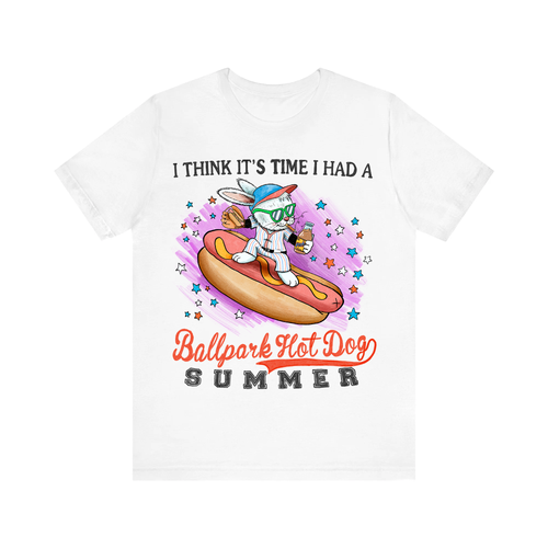 Ballpark Hot Dog Summer Tee