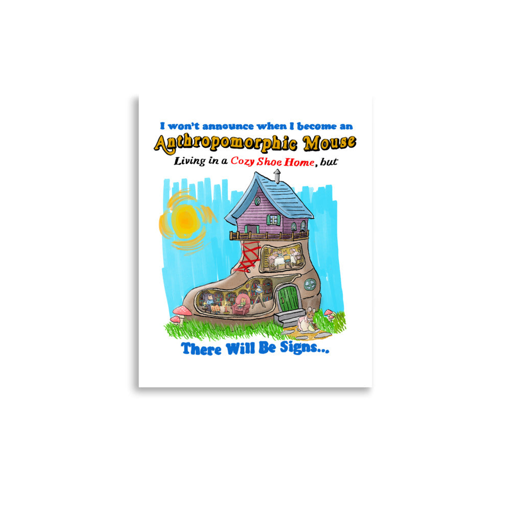 Anthropomorphic Mouse Poster