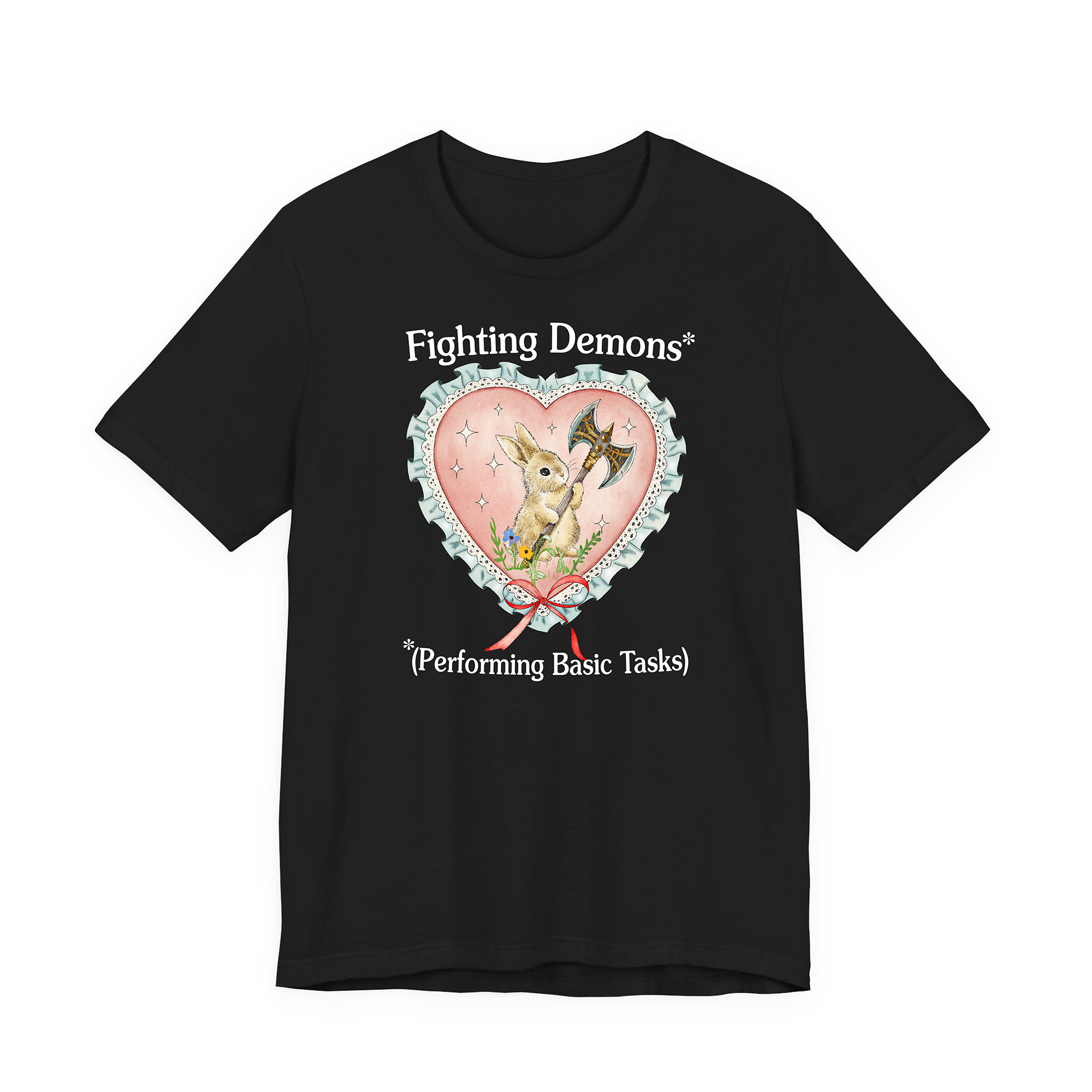 Fighting Demons Black Tee