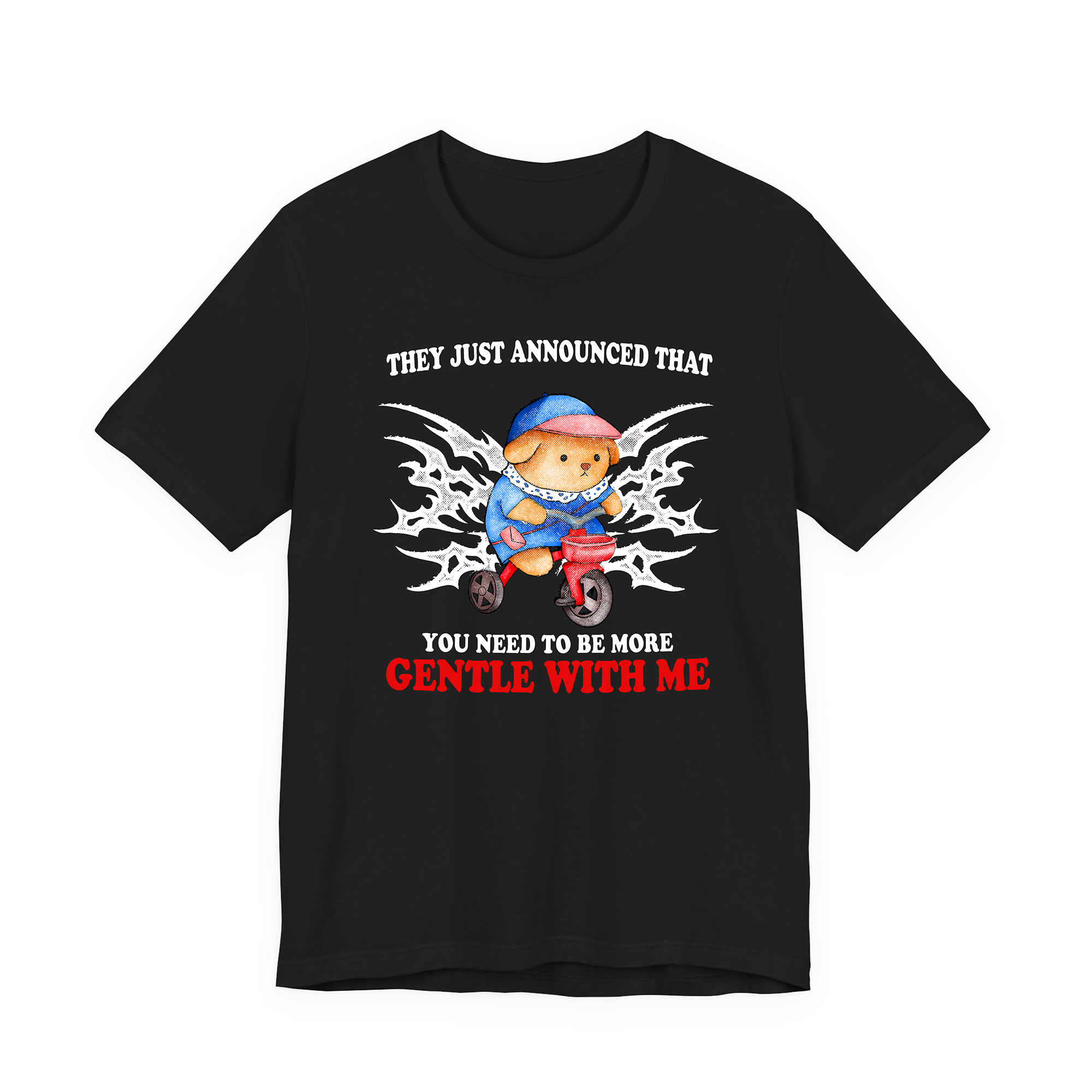 Gentle With Me Black Tee