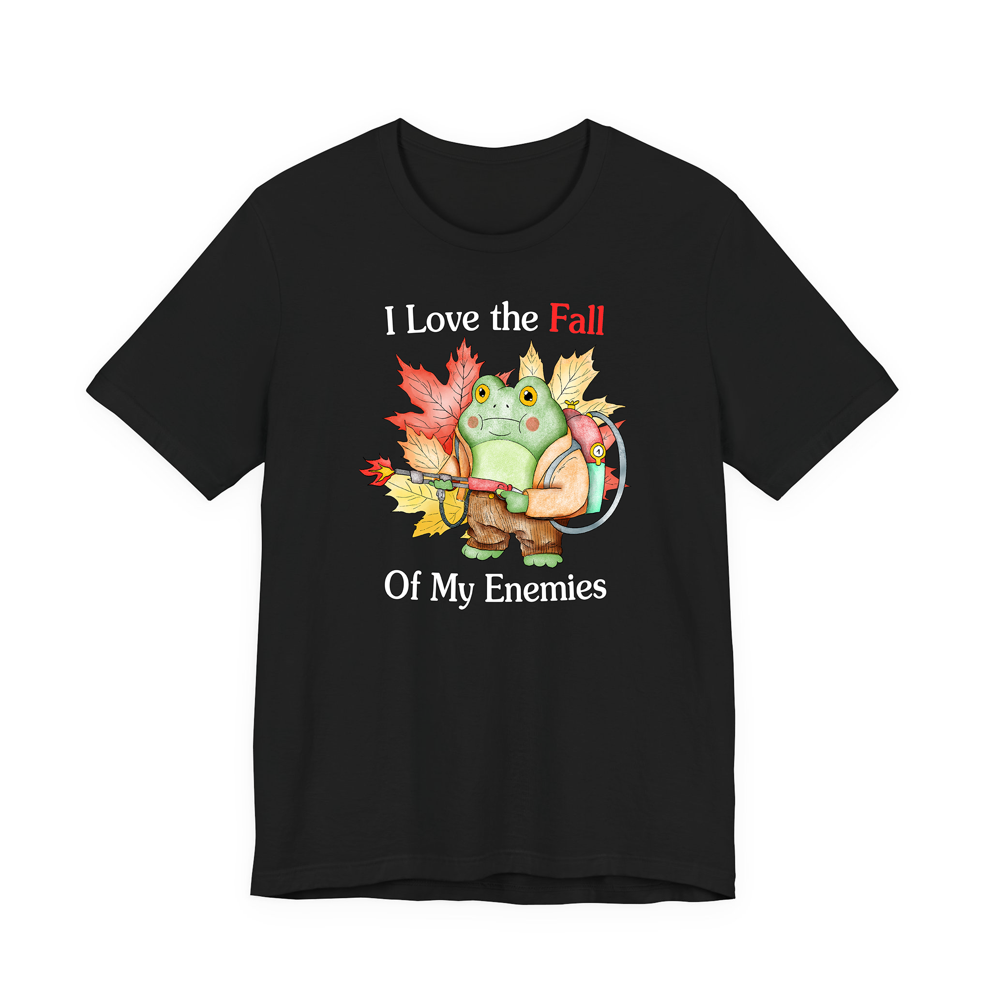 Love Fall Black Tee