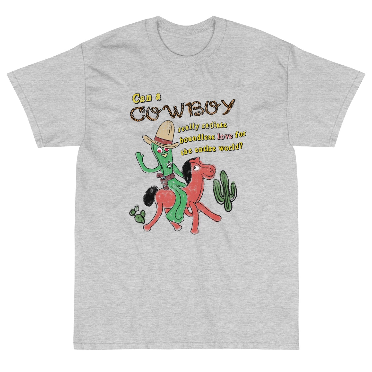 Buddhist Cowboy Meme Short Sleeve T-Shirt