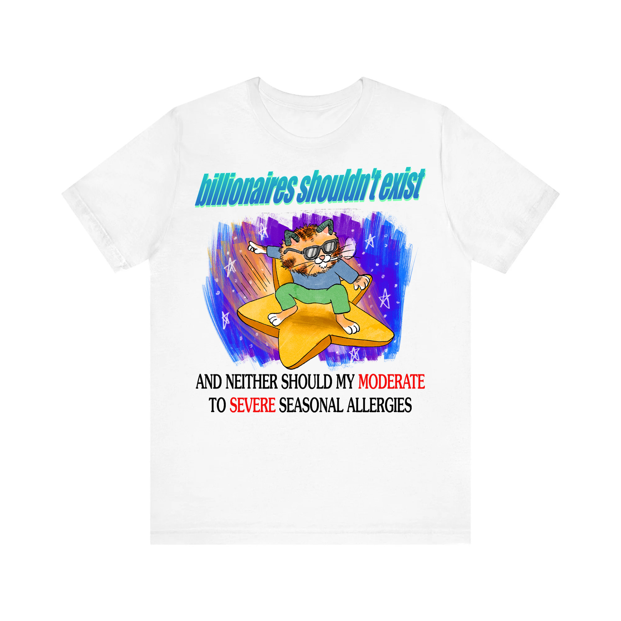 No Billionaires White Tee