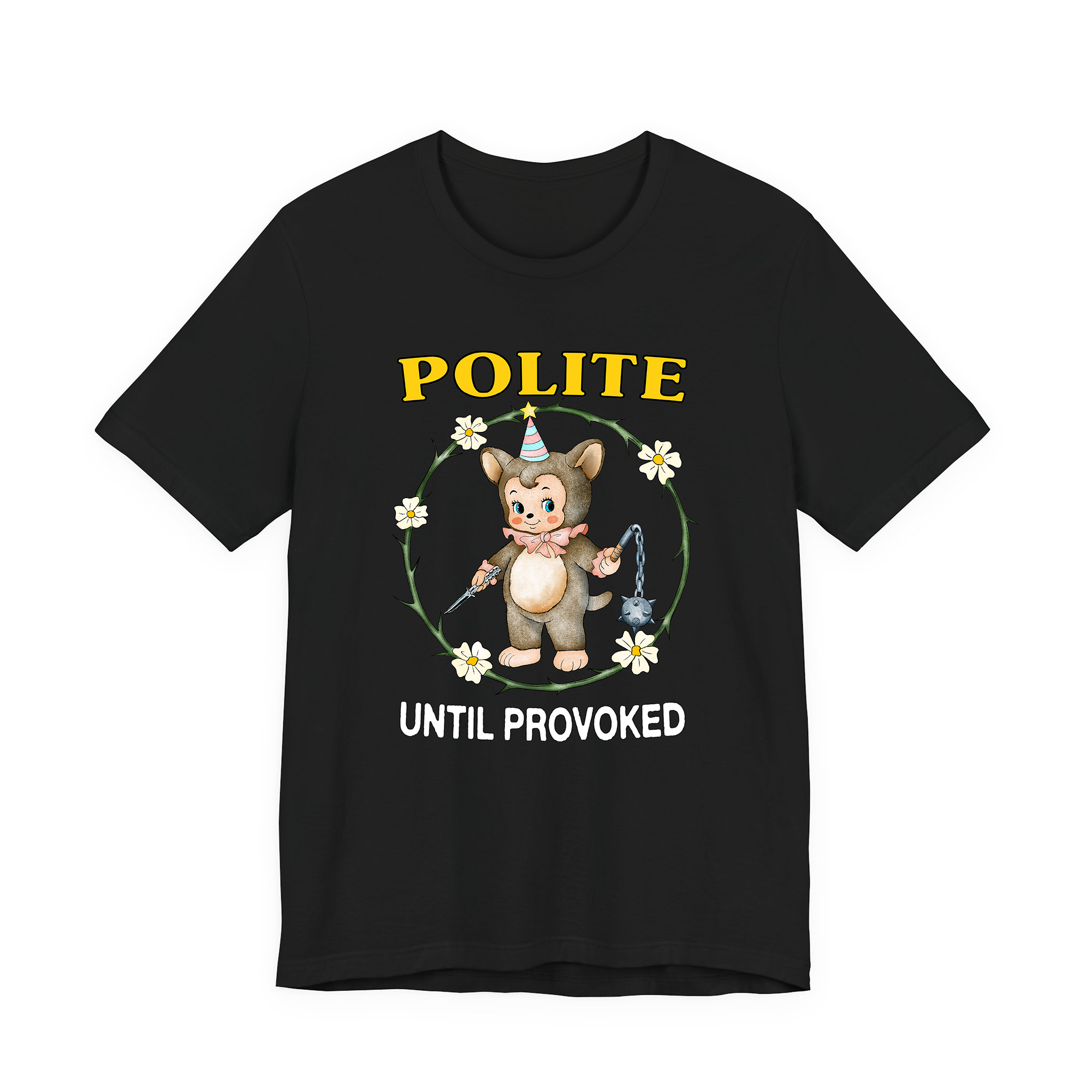 Polite Provoke Black Tee