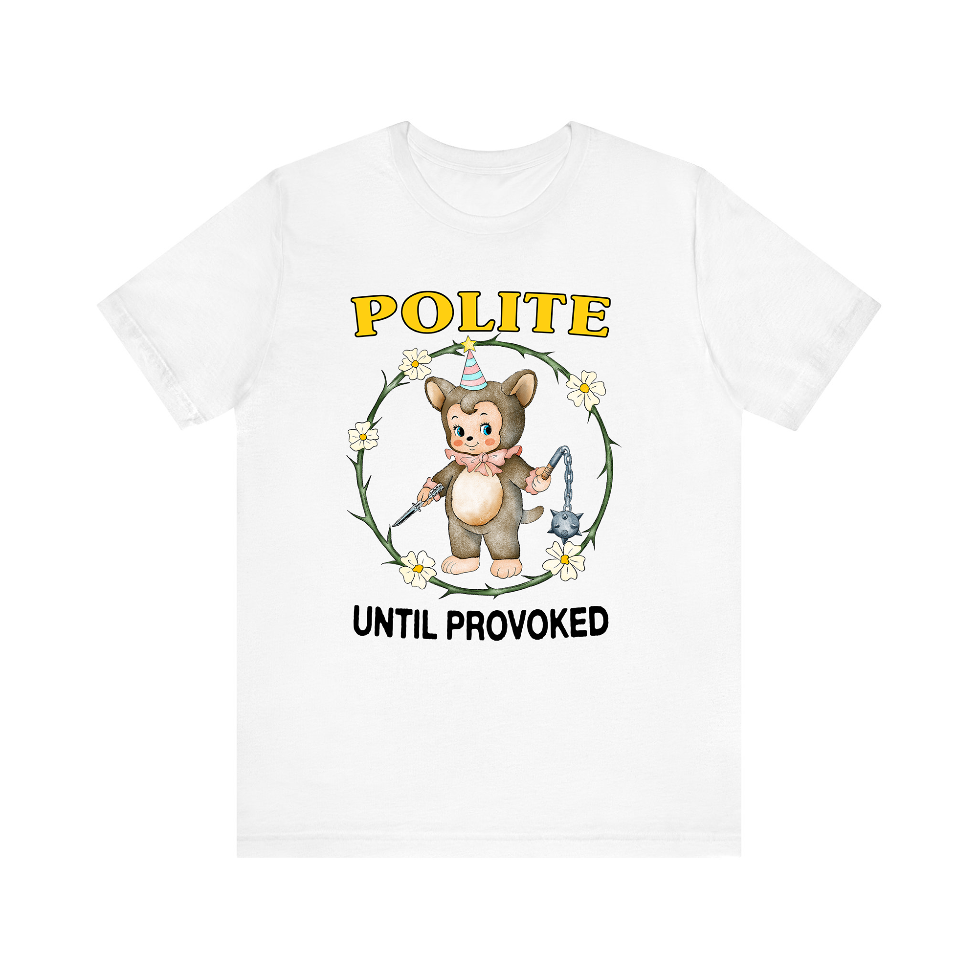 Polite Provoke White Tee