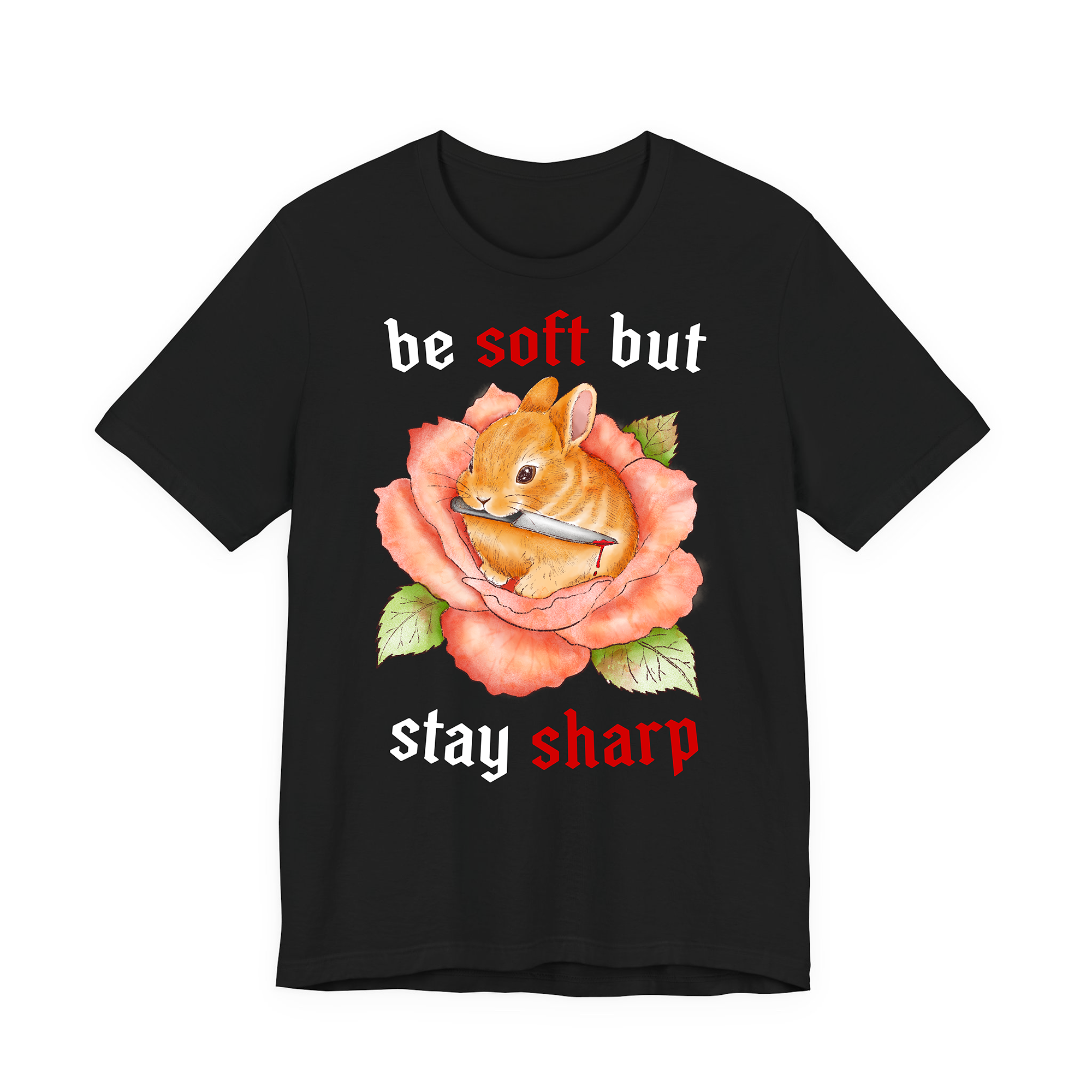Stay Sharp Black Tee