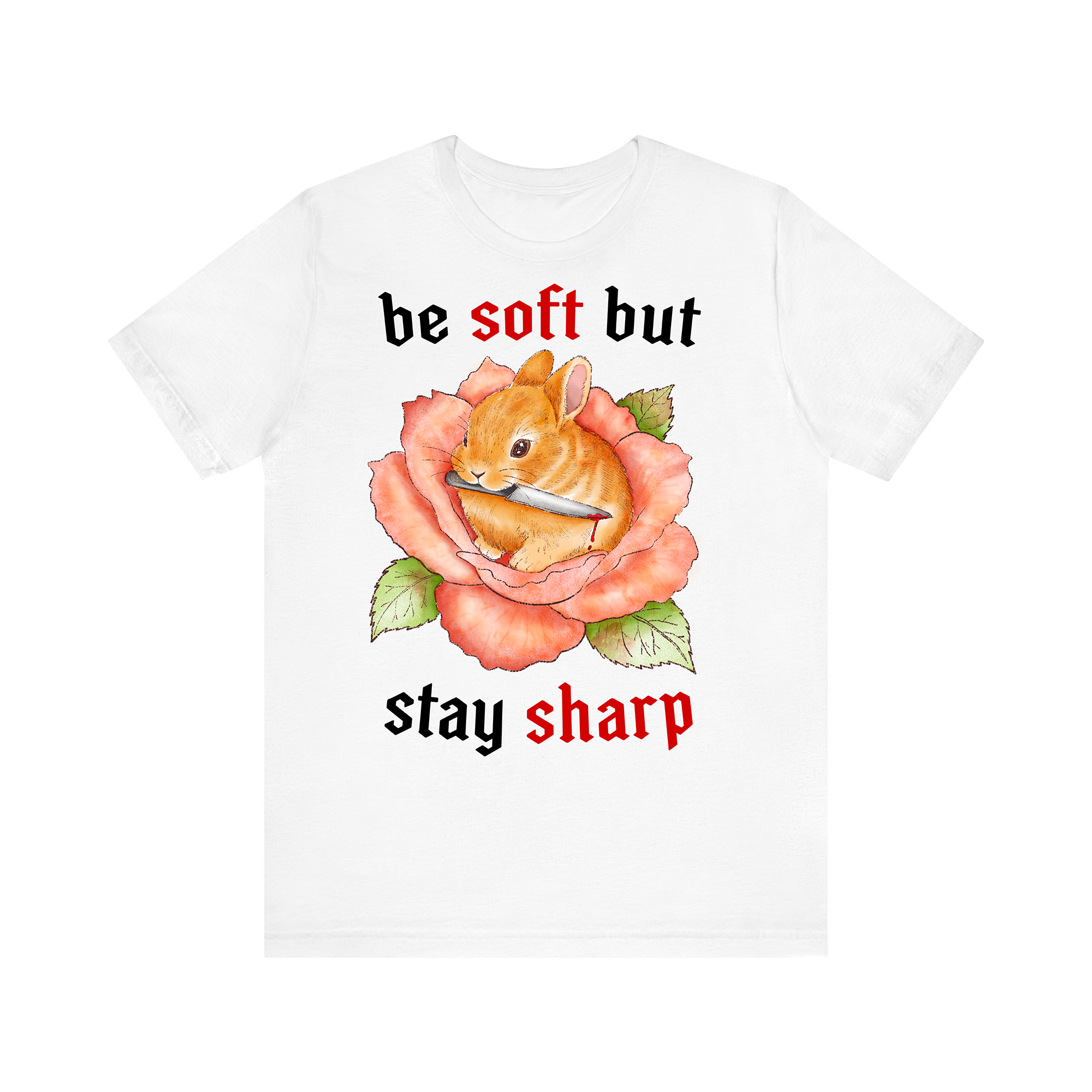 Stay Sharp White Tee