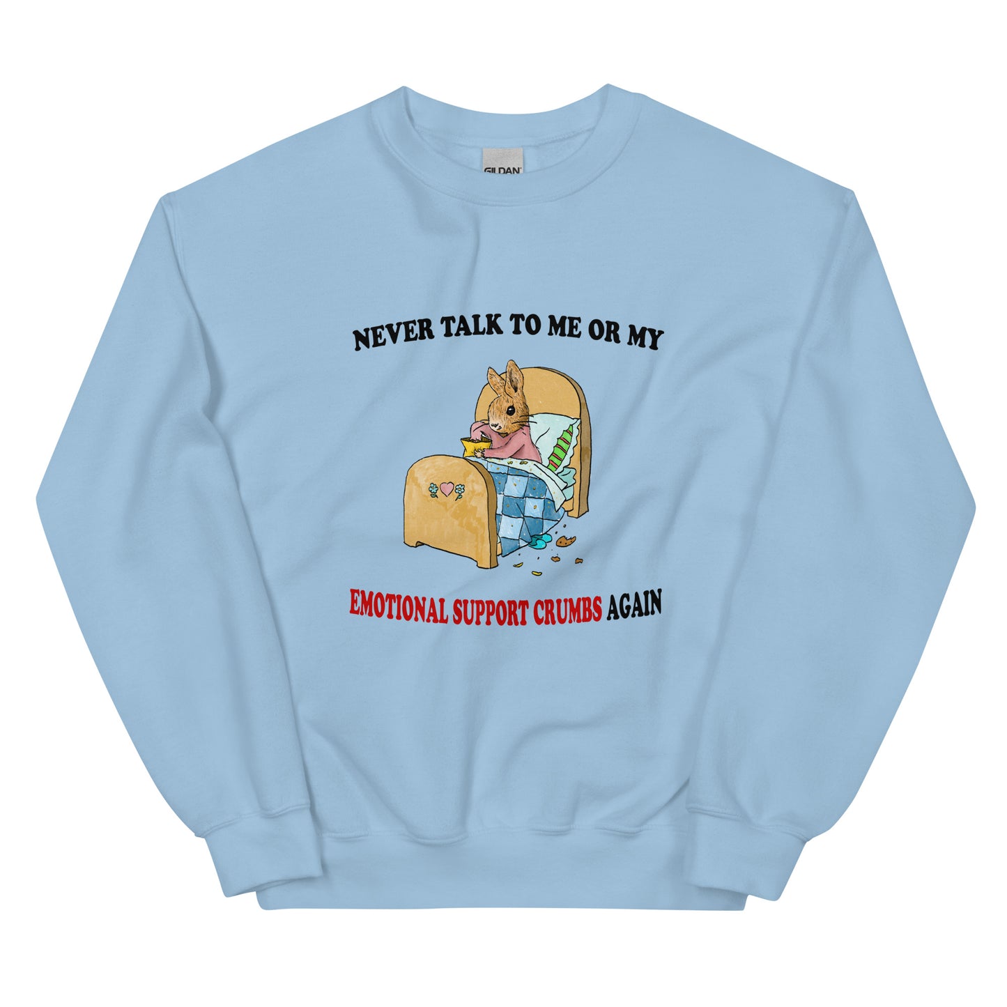 Emotional Support Crumbs Unisex Sweatshirt