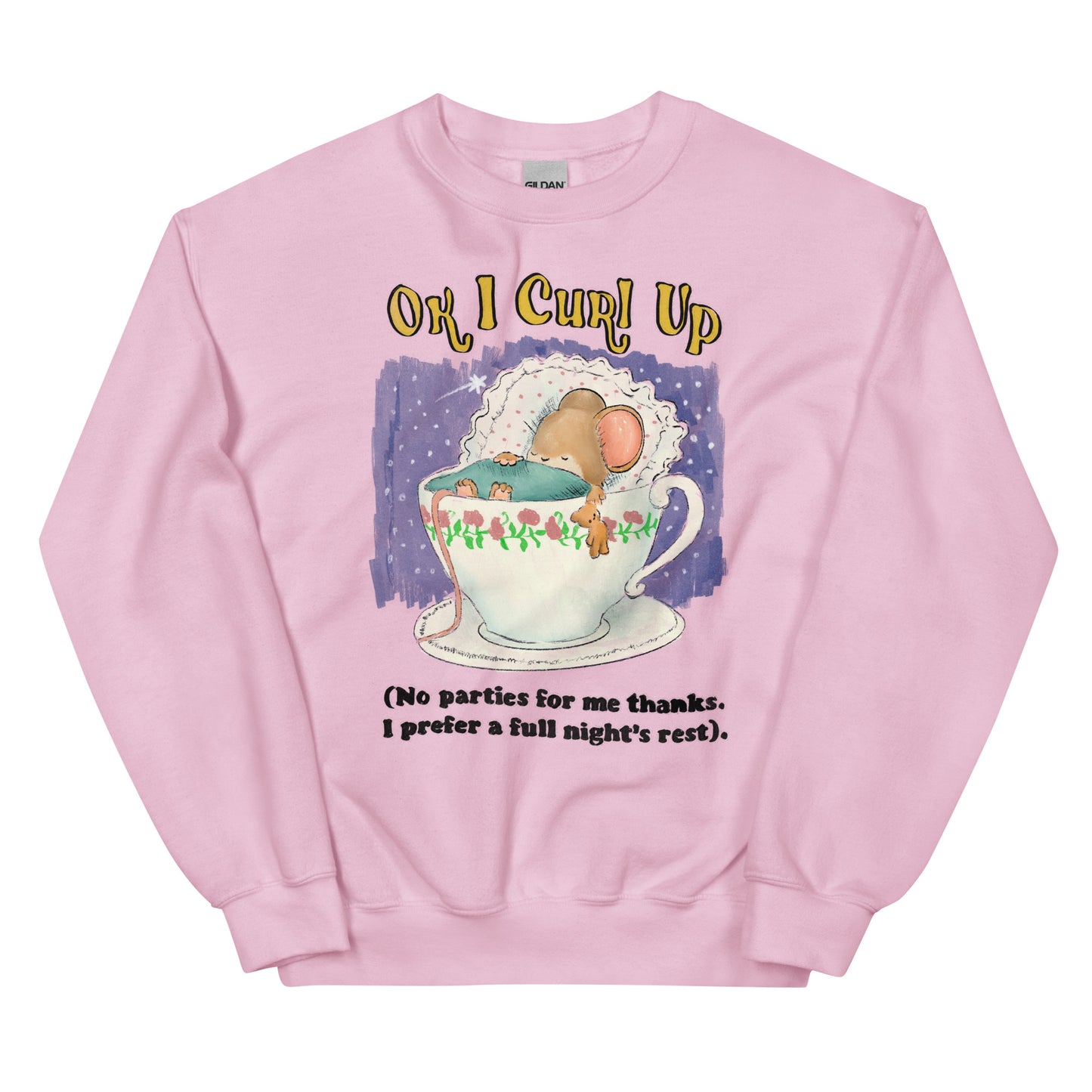 Curl Up Unisex Sweatshirt