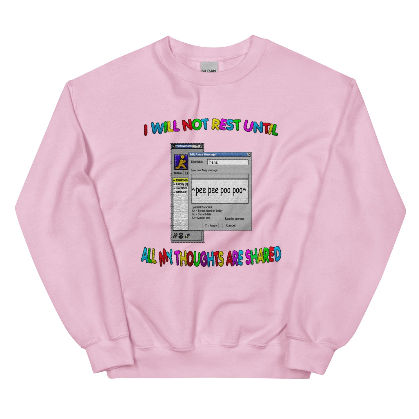 Sharing Thoughts Unisex Sweatshirt (Not Embroidered)