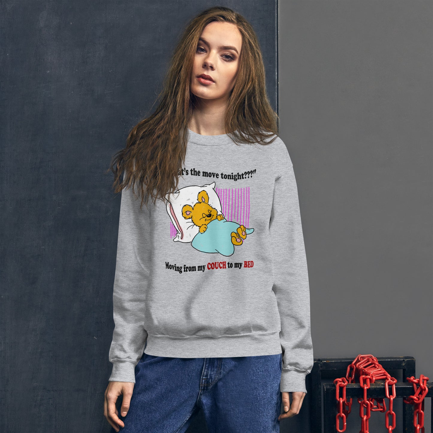 Whats the move Unisex Sweatshirt (available in additional XL sizes)