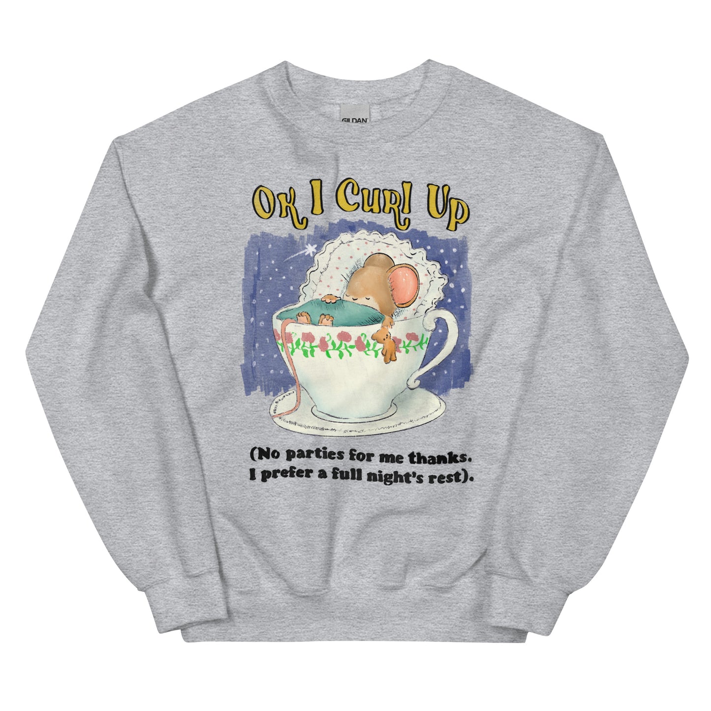 Curl Up Unisex Sweatshirt