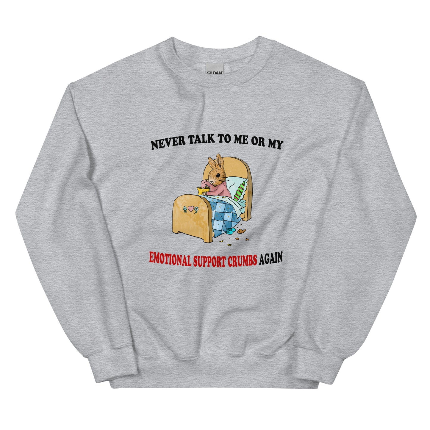 Emotional Support Crumbs Unisex Sweatshirt