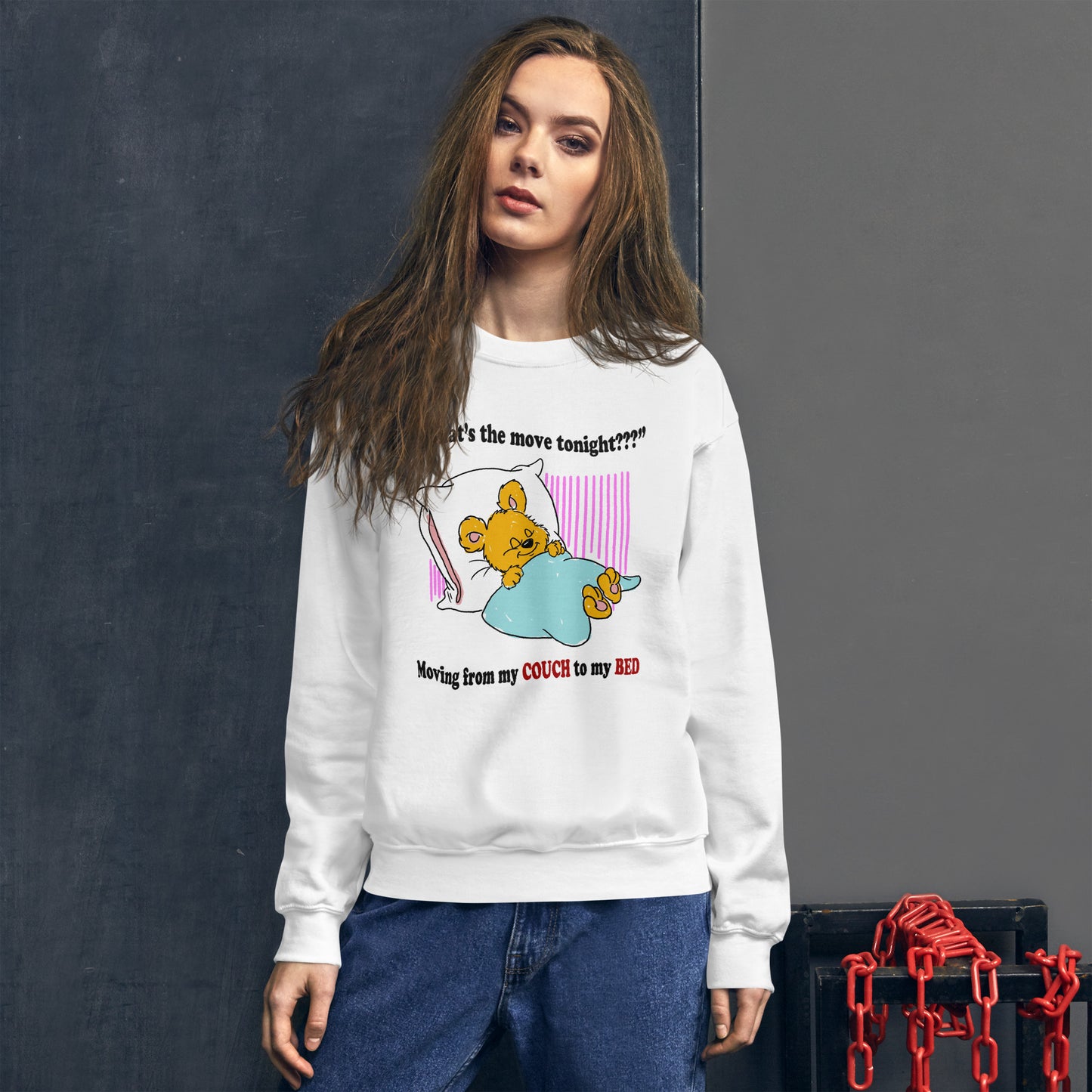 Whats the move Unisex Sweatshirt (available in additional XL sizes)