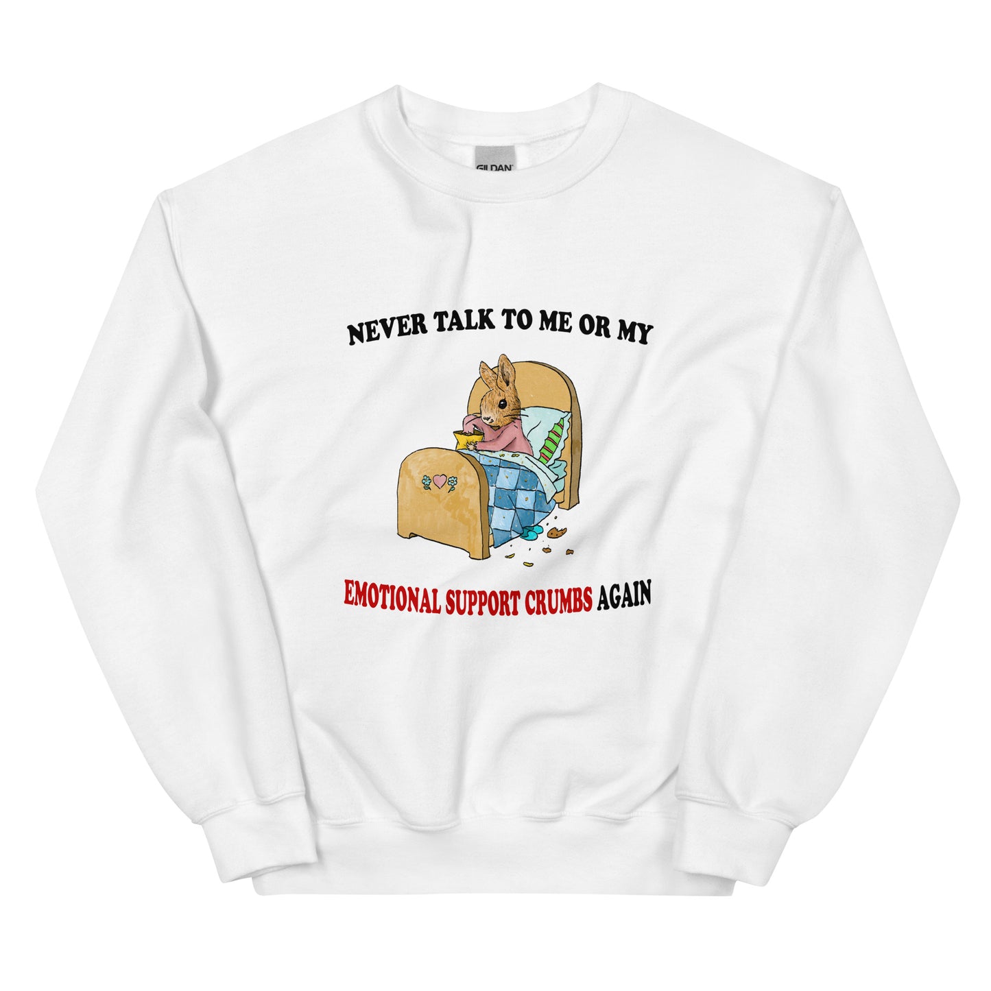 Emotional Support Crumbs Unisex Sweatshirt