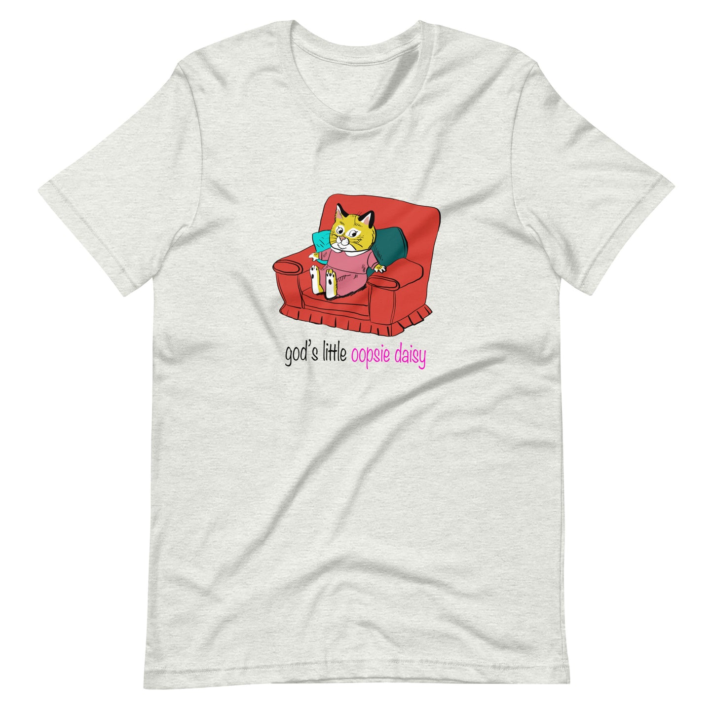 Gods little oopsie daisy Unisex t-shirt (Bella+Canvas 3001 Shirt)