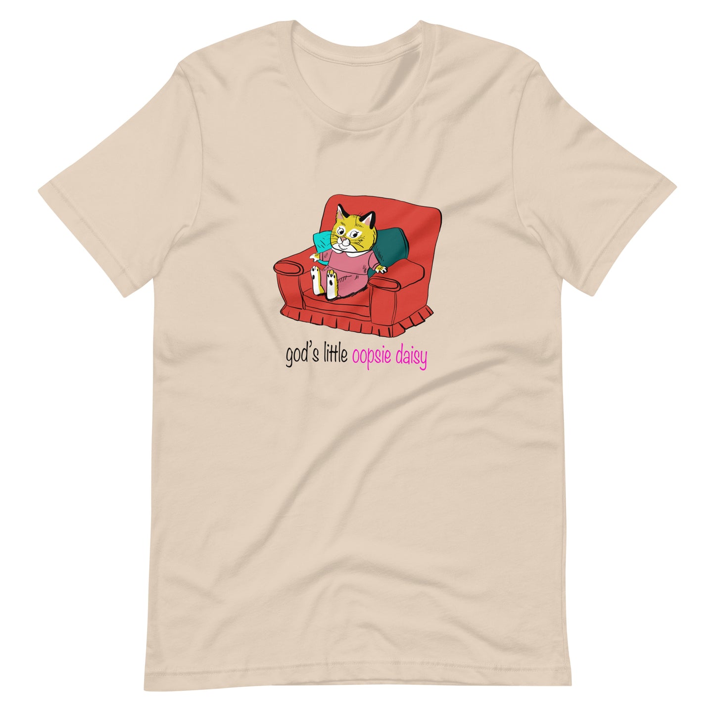 Gods little oopsie daisy Unisex t-shirt (Bella+Canvas 3001 Shirt)