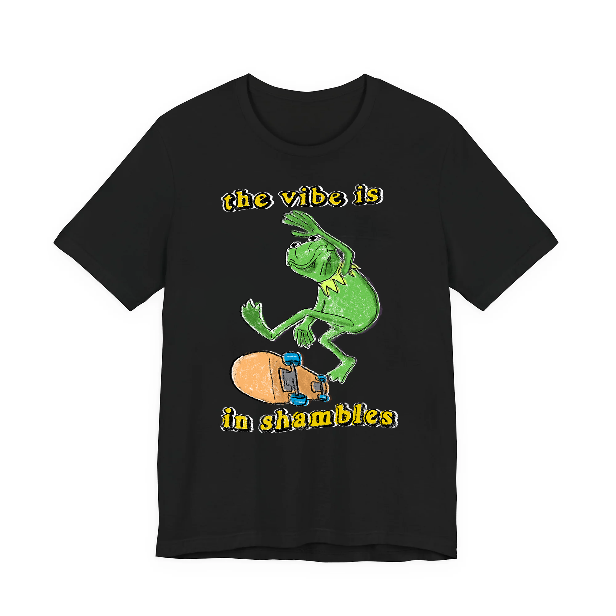 Vibe in Shambles Black Tee