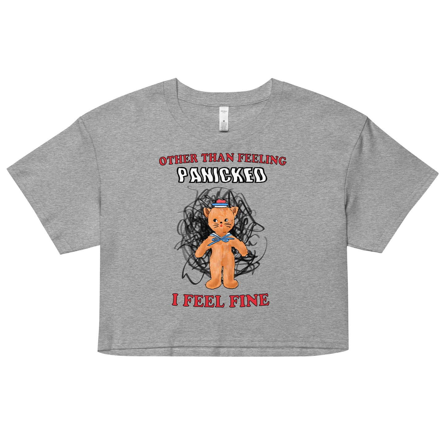 Panicked Women’s crop top