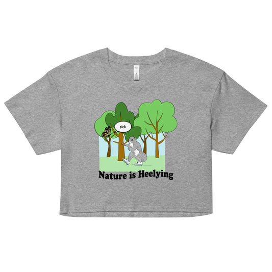 Nature is Heelying Women’s crop top