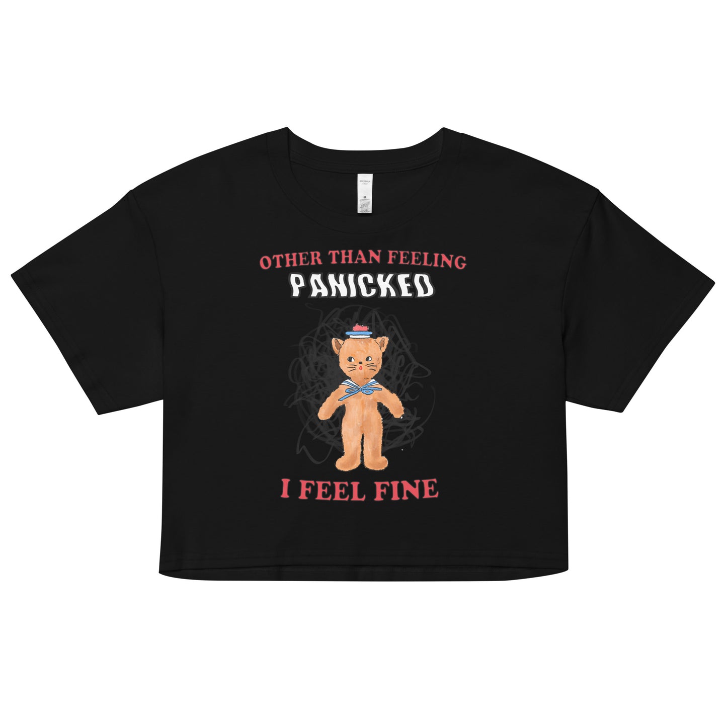 Panicked Women’s crop top