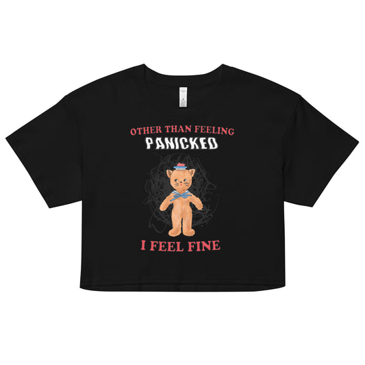 Panicked Women’s crop top