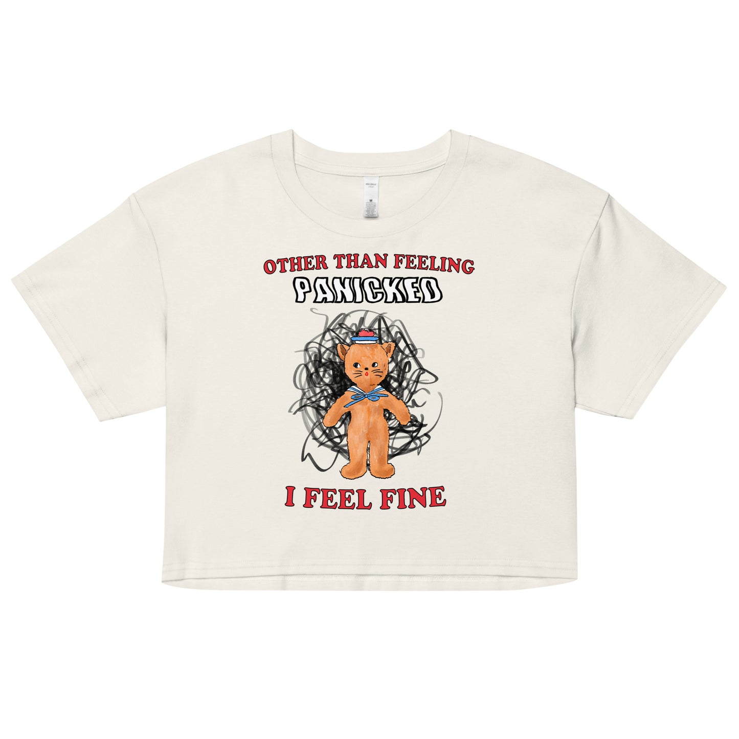 Panicked Women’s crop top