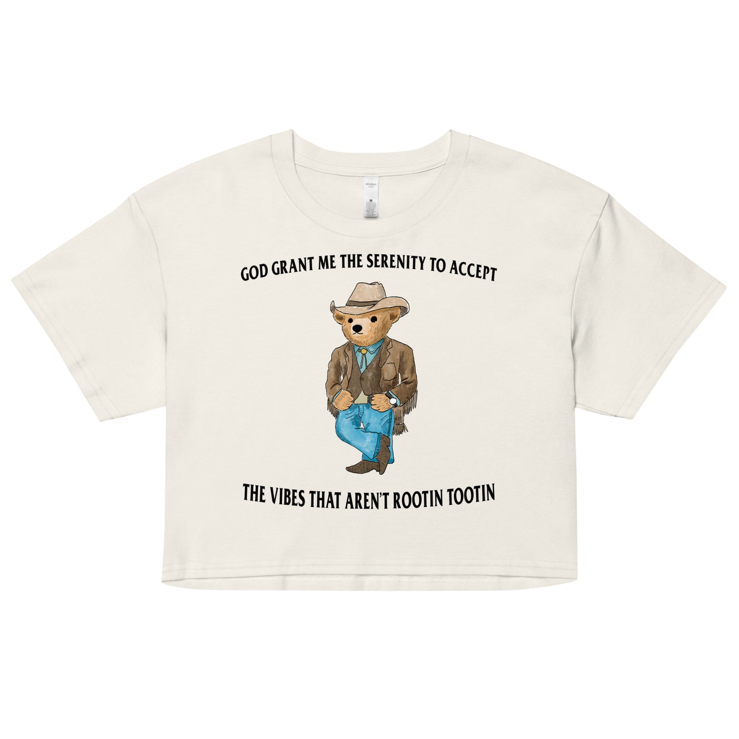 Serenity Bear Women’s crop top