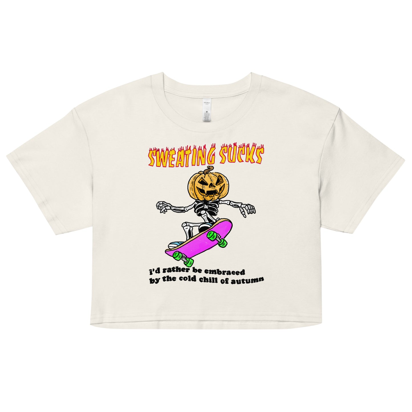 Sweating Sucks (light version) Women’s crop top