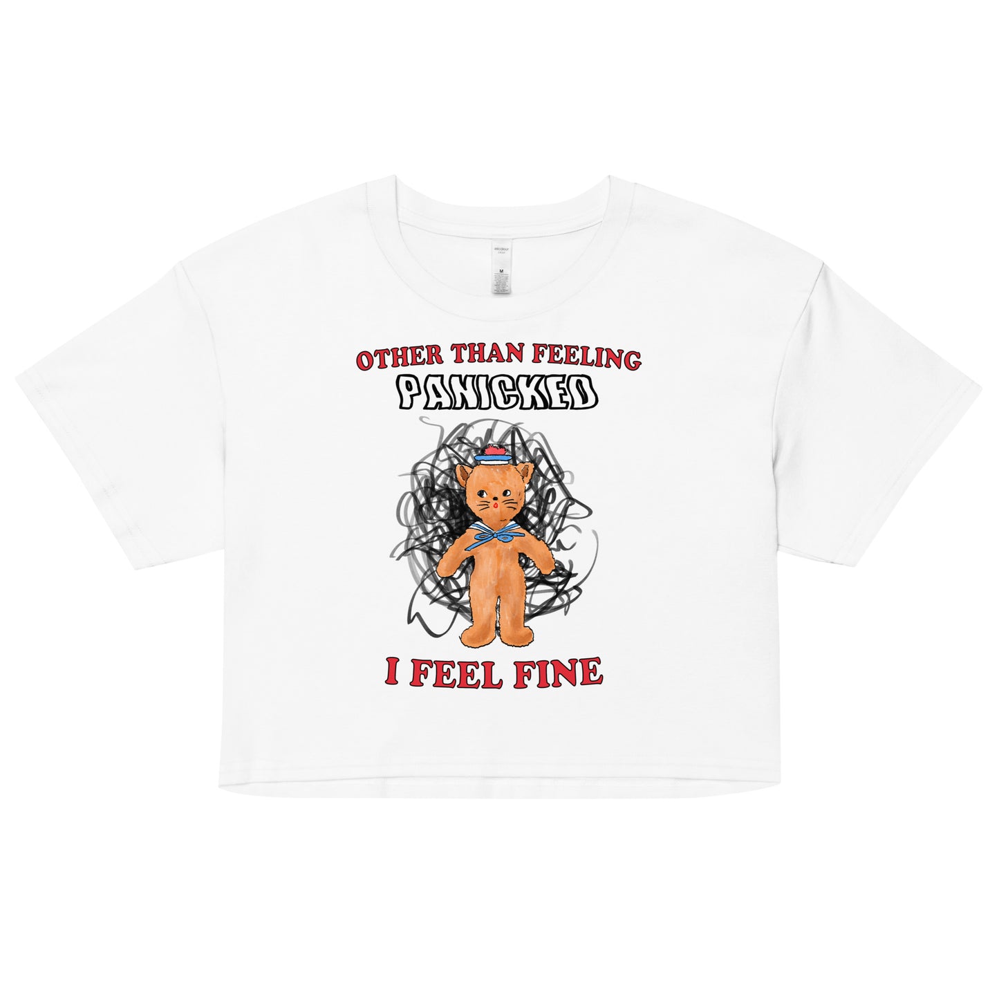 Panicked Women’s crop top