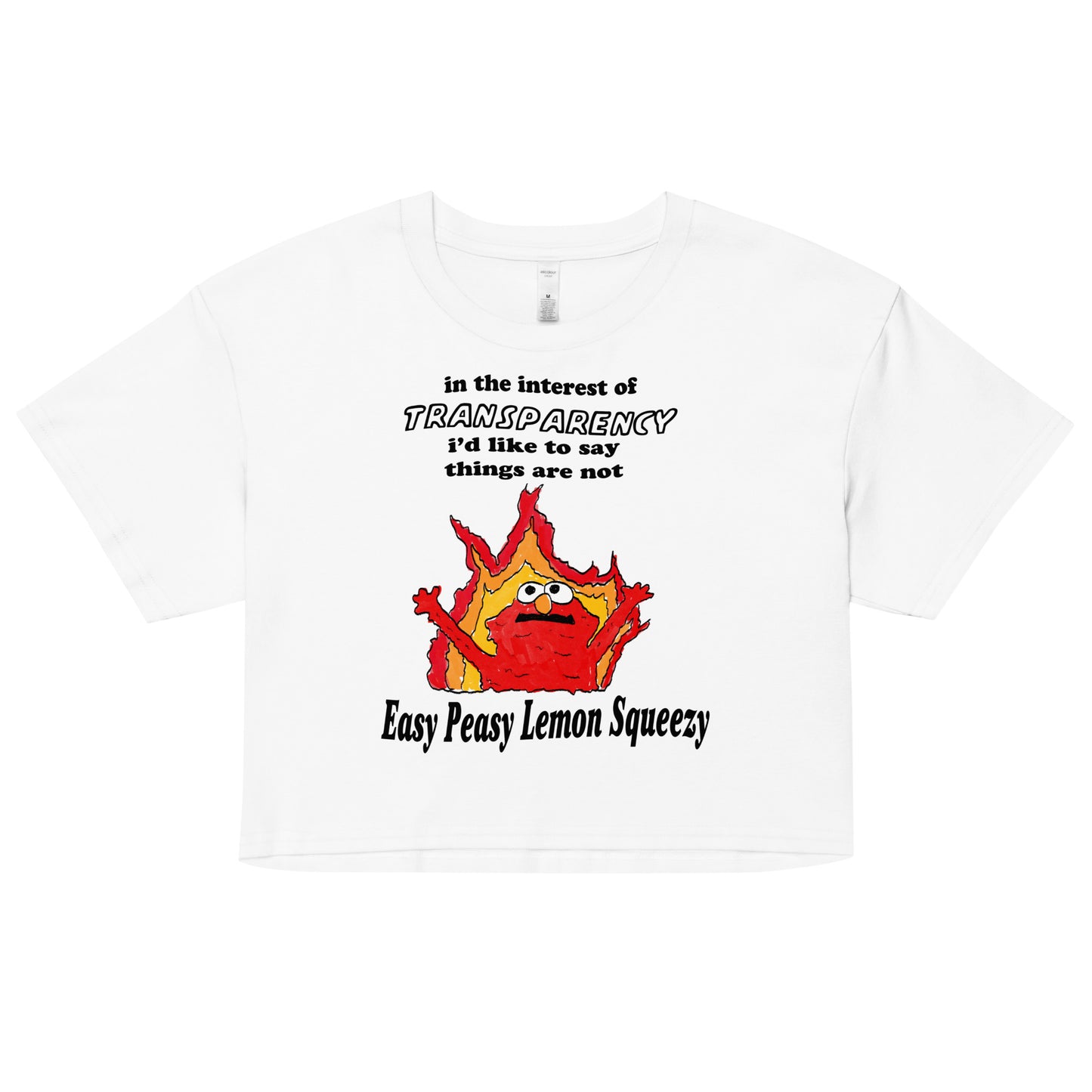Not So Easy Peasy Women’s crop top