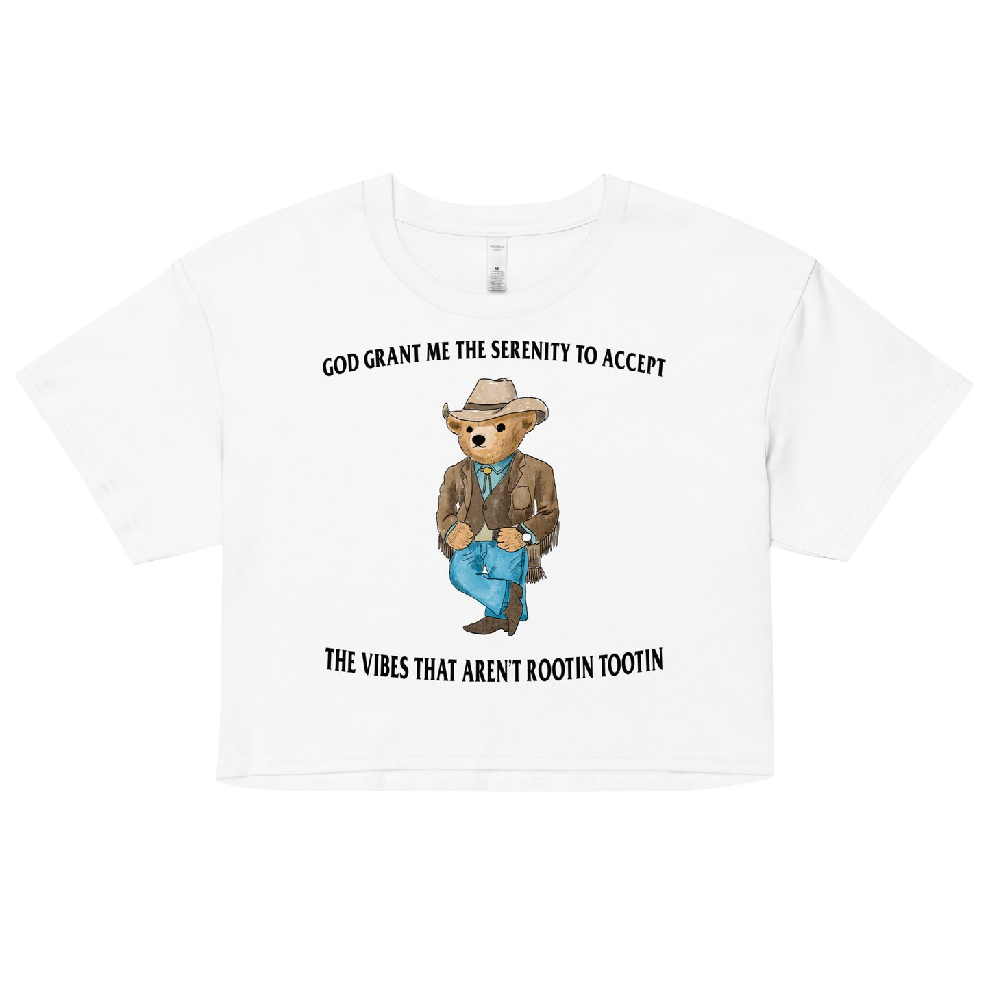 Serenity Bear Women’s crop top
