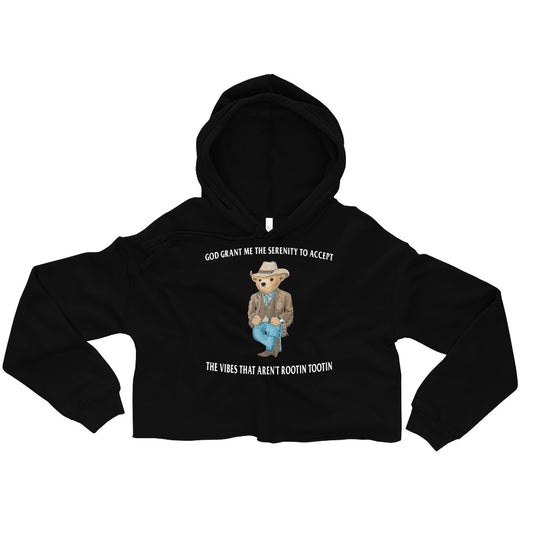 Serenity Bear Crop Hoodie